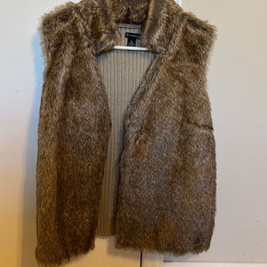 Woman’s fur vest